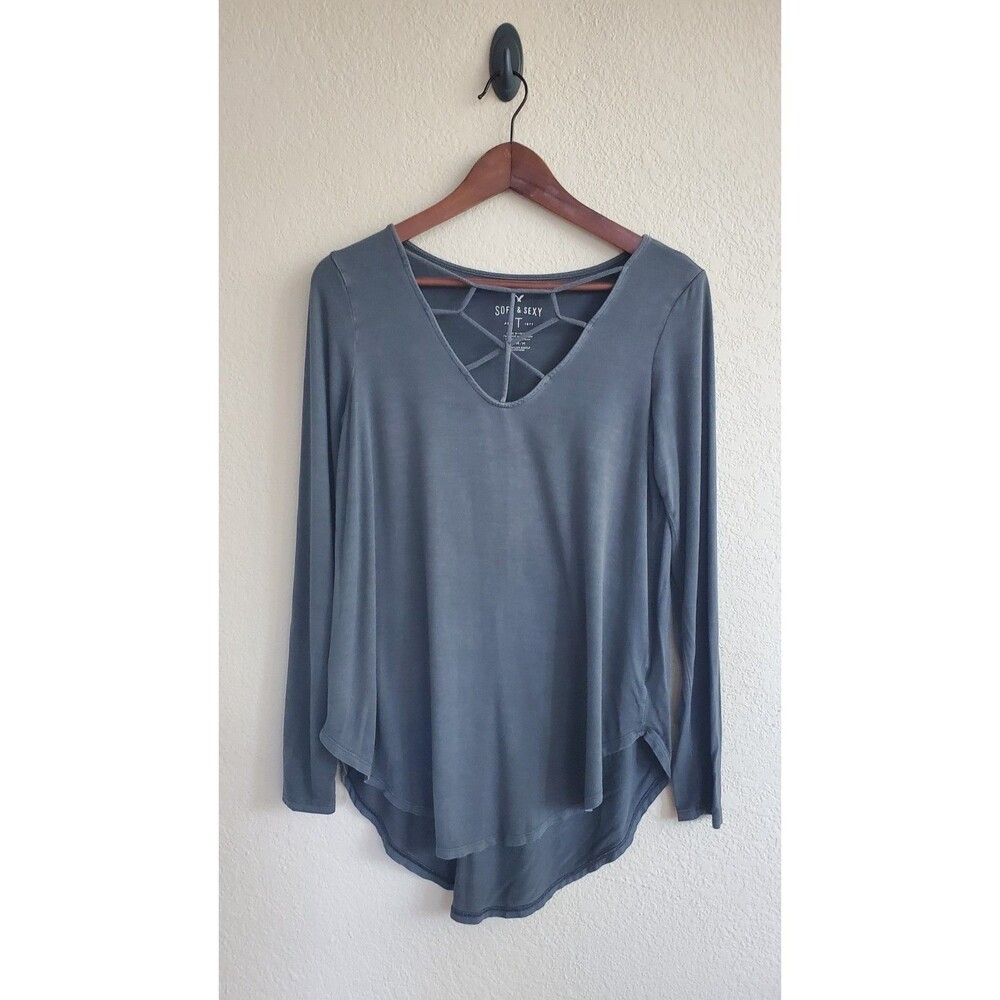 American Eagle Soft Sexy Womens M Fairy Grunge Whimsigoth Moody Romantic Shirt